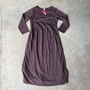 Isabel Maternity Brown Maxi Dress NWT womens size S